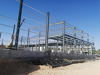 Omán Dos pisos Taller de estructura de acero